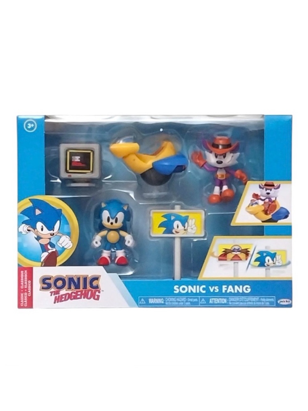 Sonic the Hedgehog Sonic Vs Fang Diorama 2.5" Figure Playset